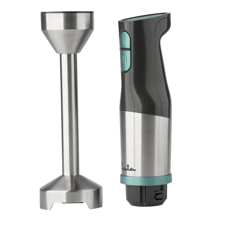 JATA JEBT1853 blender 0.7 L Immersion blender 1000 W Black, Mint colour, Stainless steel