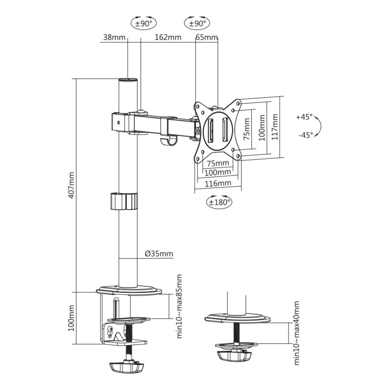 Sbox LCD-351/1-2 (17-32/9kg/100x100)
