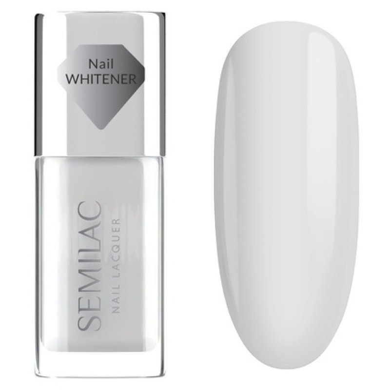 Semilac Nail Lacquer Classic Nail Polish 100 Nail Whitener 9 Ml