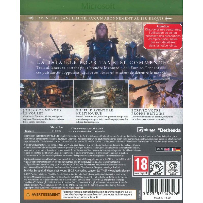 The Elder Scrolls Online - Tamriel Unlimited Edition