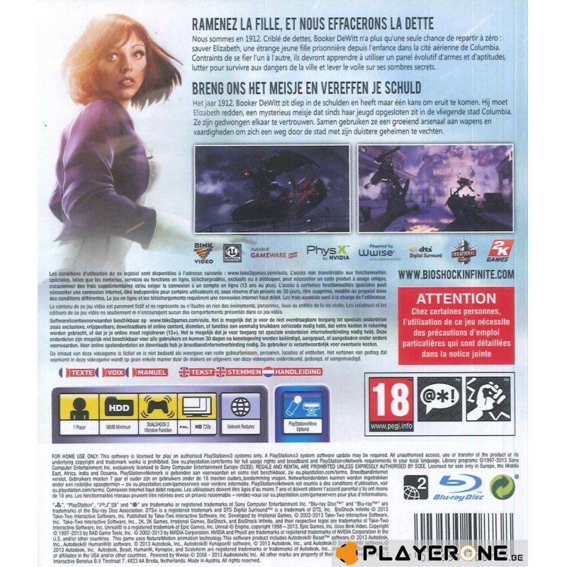 Take-Two Interactive Bioshock Infinite Standard PlayStation 3
