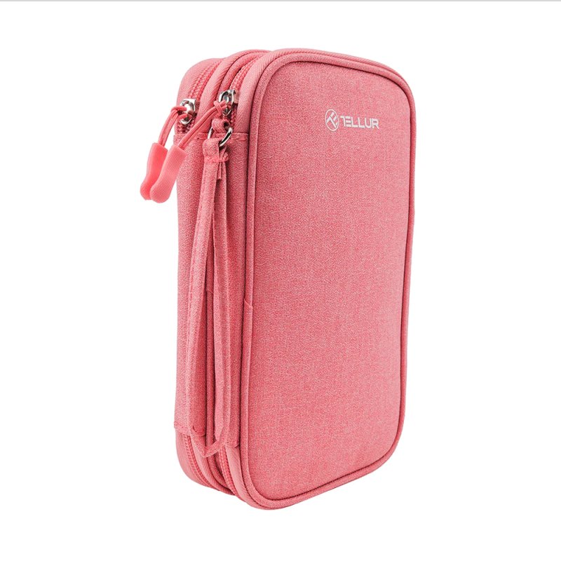 Tellur Universal travel cable organiser Pink