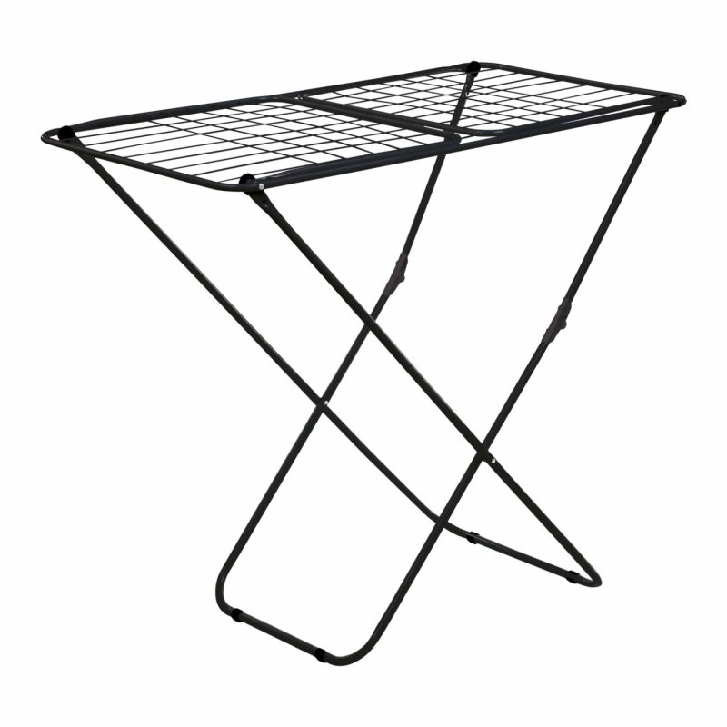 JATA HTEN2370 laundry drying rack/line Floor-standing rack Black
