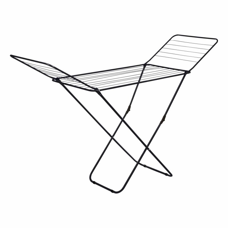 JATA HTEN2370 laundry drying rack/line Floor-standing rack Black
