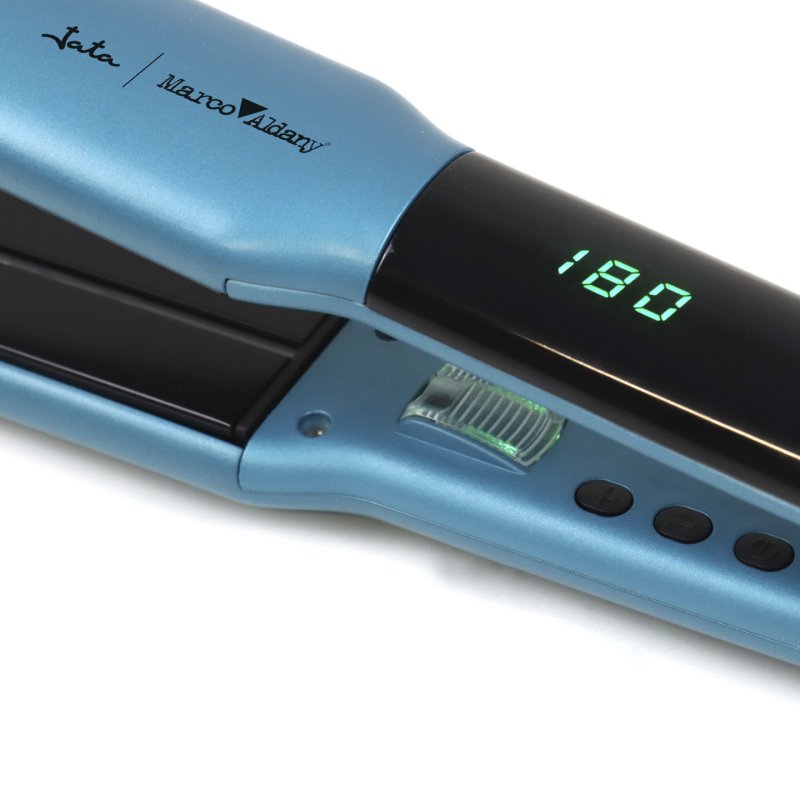 JATA JBPP5570 hair styling tool Straightening iron Warm Black, Blue 60 W 2 m