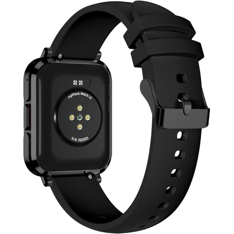 myPhone Watch LS 4,7 cm (1.85") IPS Numérique 240 x 286 pixels Écran tactile Noir
