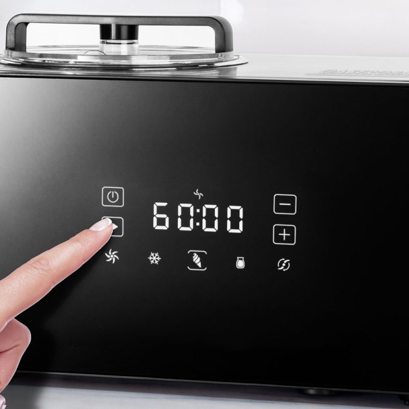 Gastroback Design Advanced Control Traditional ice cream maker 1.5 L 150 W Black, Satin steel