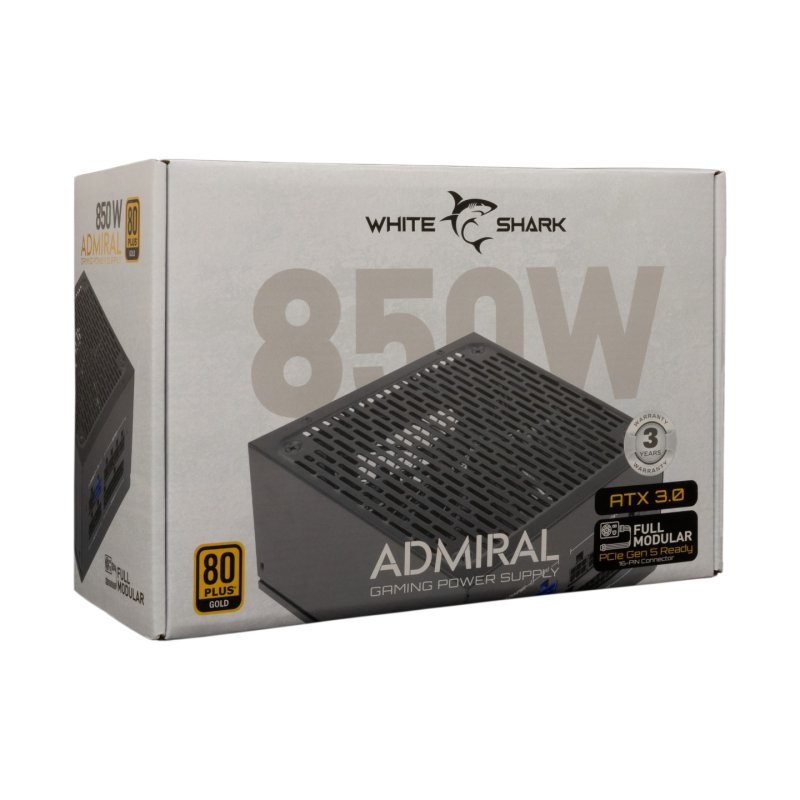 White Shark GPSU-850W Admiral 850W 80 GOLD Full Modular