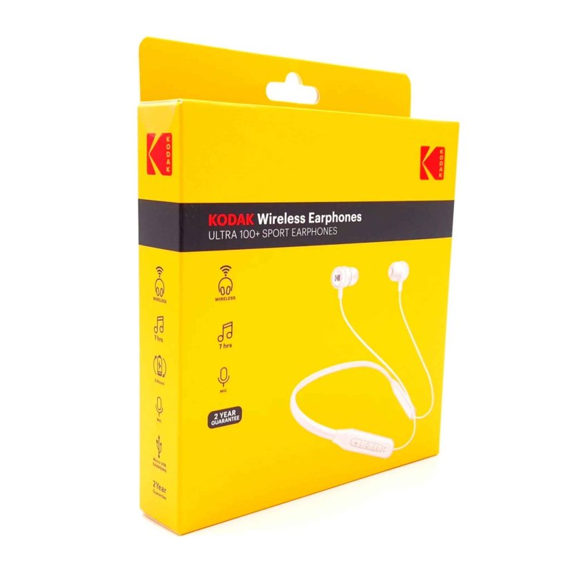 Kodak Ultra 100 wireless sport earphones White