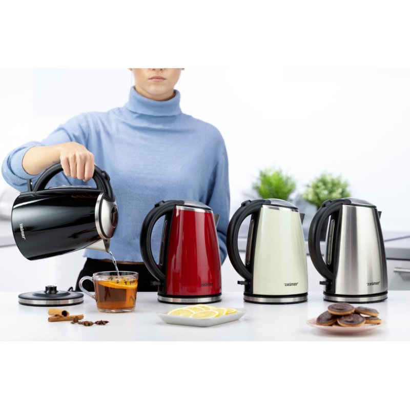 Zelmer ZCK1274 electric kettle 1.7 L 2000 W Aluminium, Stainless steel
