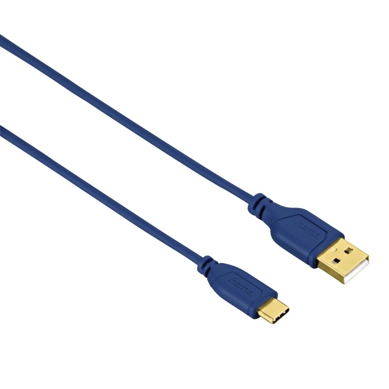 Hama 0.75m, USB2.0-C/USB2.0-A USB cable USB C USB A Blue