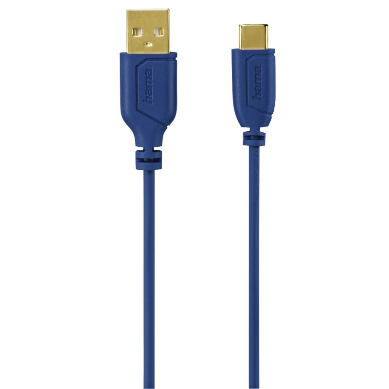 Hama 0.75m, USB2.0-C/USB2.0-A USB cable USB C USB A Blue