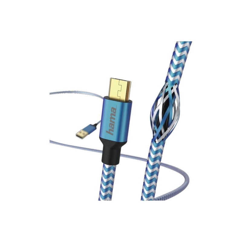 Hama 00178289 USB cable USB 2.0 1.5 m USB A Micro-USB B Blue