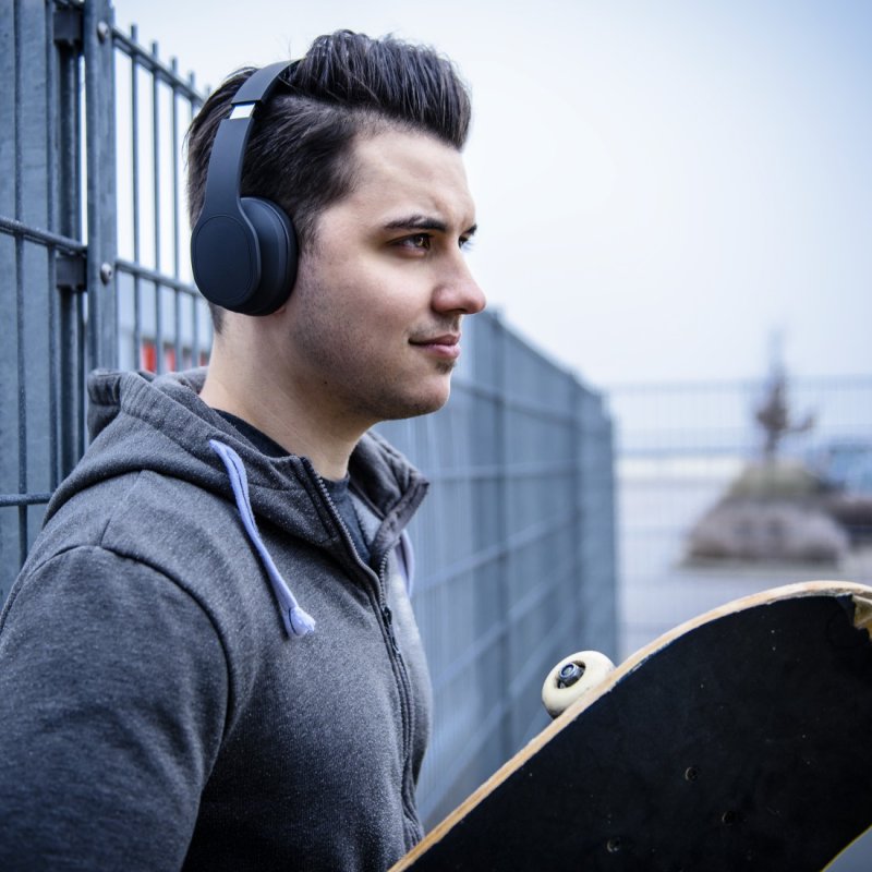 Hama Touch Casque Avec fil &sans fil Arceau Appels/Musique Micro-USB Bluetooth Noir