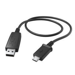 Hama 0.6m, USB2.0-A/USB2.0 Micro-B câble USB 0,6 m USB A Micro-USB B Noir