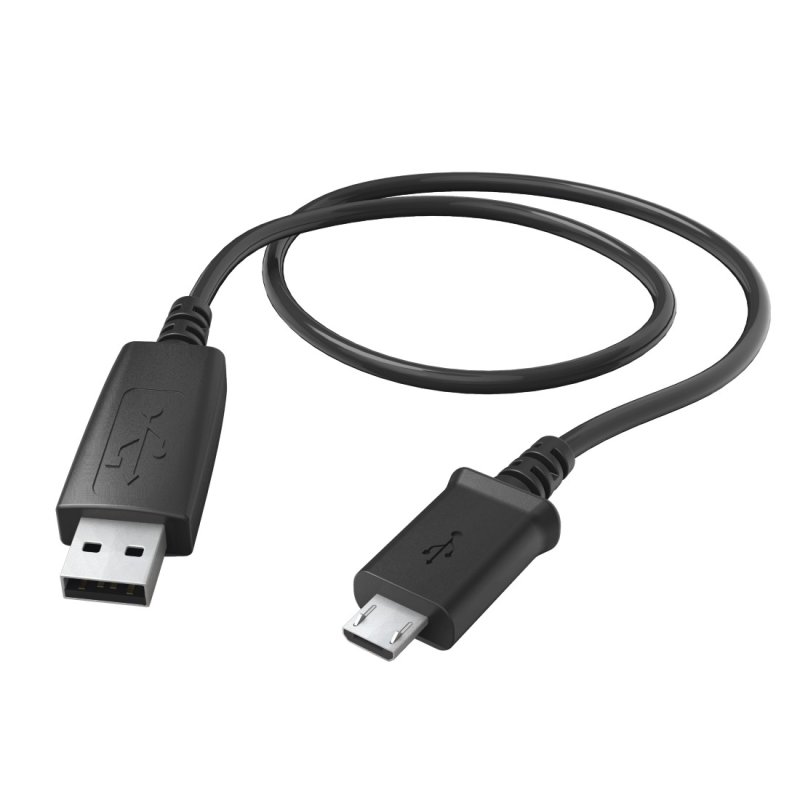 Hama 0.6m, USB2.0-A/USB2.0 Micro-B USB cable USB A Micro-USB B Black