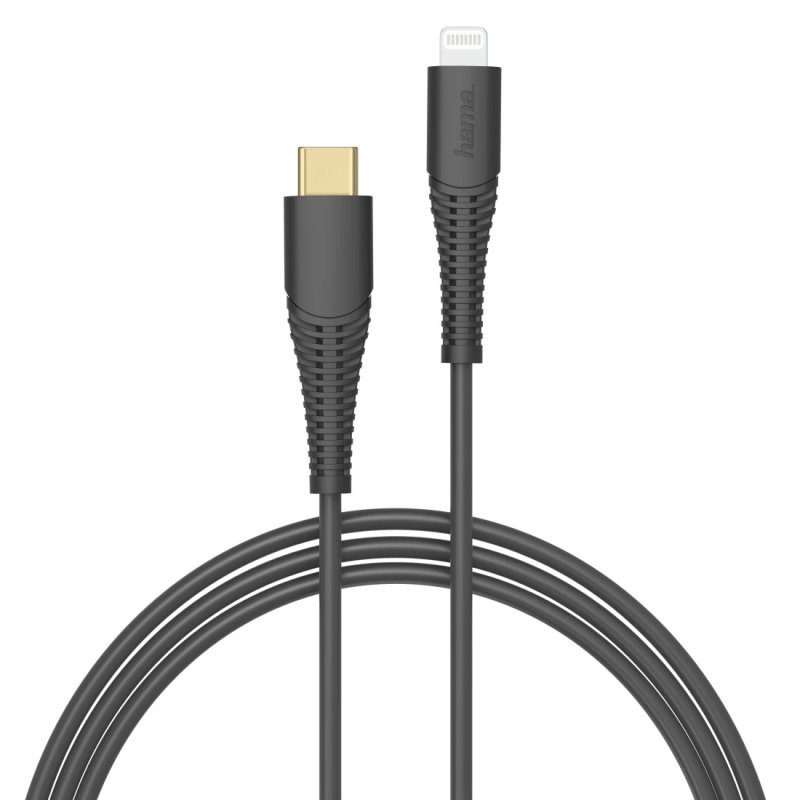 Hama 00183308 lightning cable 1.5 m Black