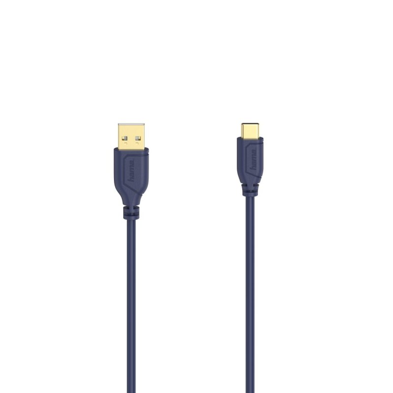 Hama Flexi-Slim câble USB USB 2.0 0,75 m USB C USB A Bleu