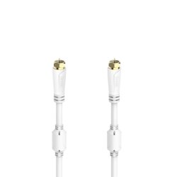 Hama 00205251 câble coaxial 1,5 m F Blanc
