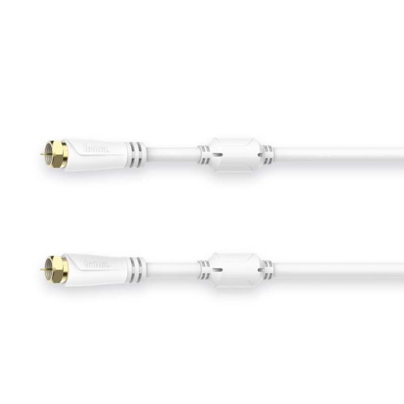 Hama 00205251 câble coaxial 1,5 m F Blanc