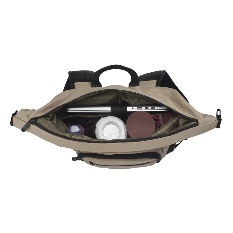 Hama Terra 39,6 cm (15.6") Sac à dos Beige, Noir