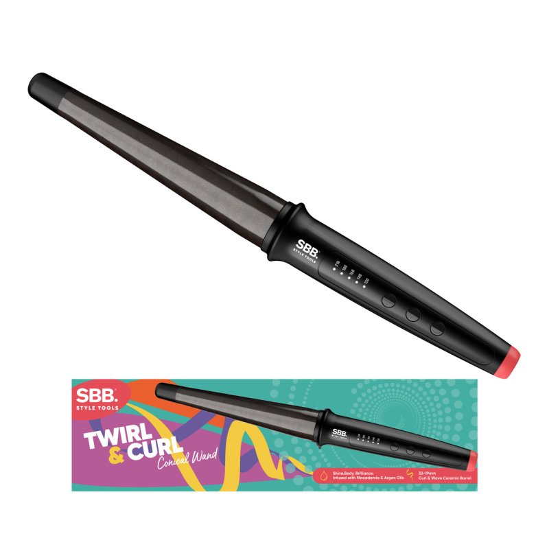 SBB. SBWD-1000-EU Twirl & Curl Conical Wand
