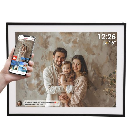 Denver Frameo PFF-1970 digital photo frame Black 48.3 cm (19") Wi-Fi