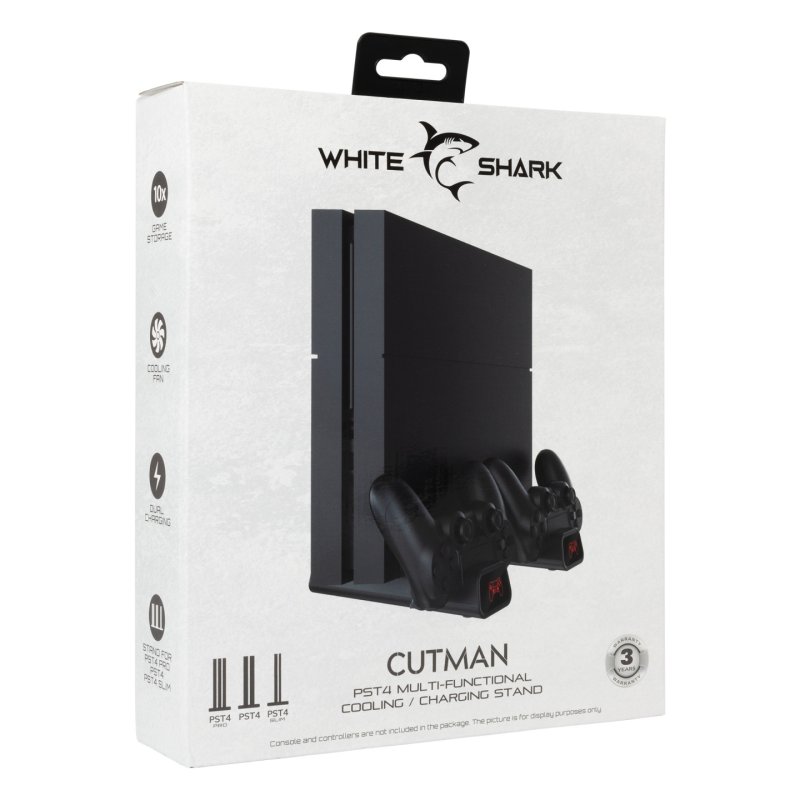 White Shark PS4-19076 Cutman PS4 Cooling pad 2 Charging Dock