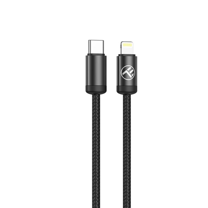 Tellur Minimalist USB-C to Lightning Cable 3A 1m PD27W Black