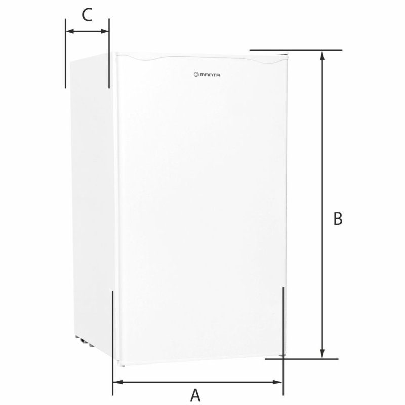 Manta MM520PW Fridge 91L White