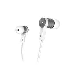 Hama Intense Casque Avec fil Ecouteurs Appels/Musique Argent, Blanc