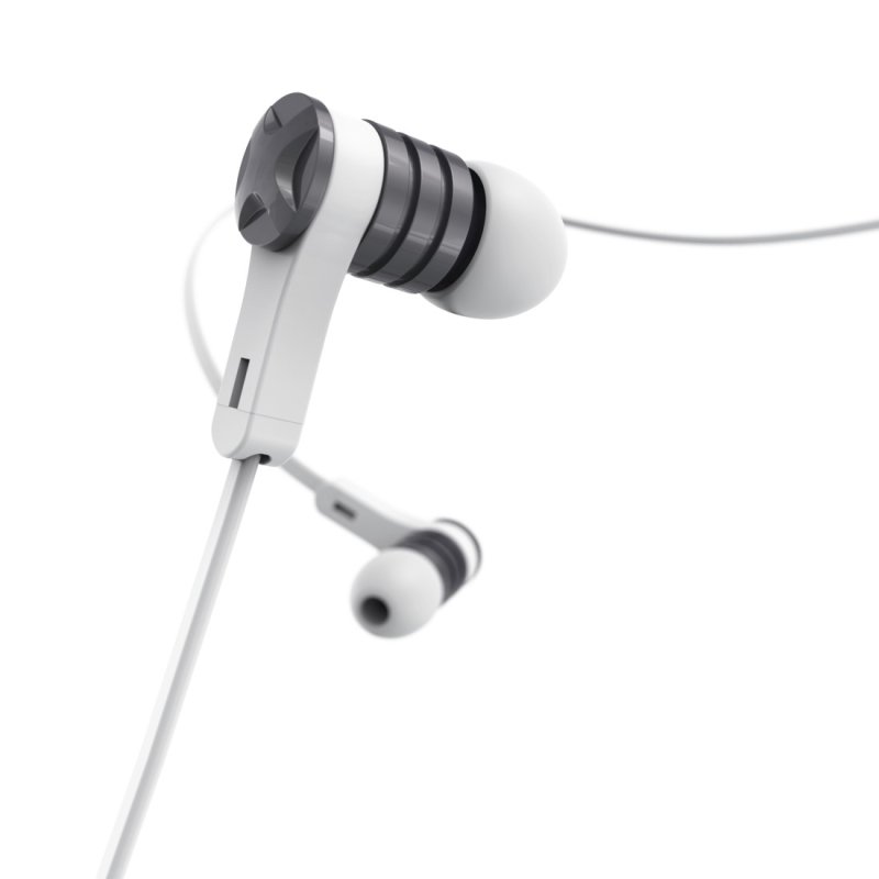 Hama Intense Casque Avec fil Ecouteurs Appels/Musique Argent, Blanc