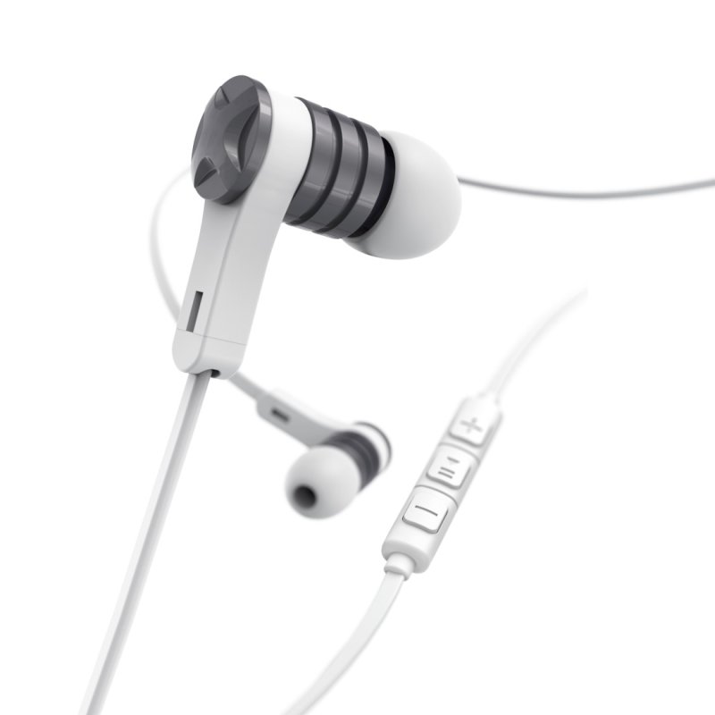 Hama Intense Casque Avec fil Ecouteurs Appels/Musique Argent, Blanc