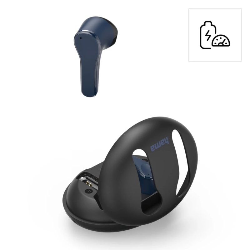 Hama Spirit Unchained Casque True Wireless Stereo (TWS) Ecouteurs Musique Bluetooth Noir, Bleu