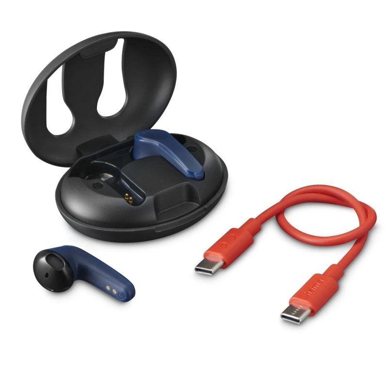 Hama Spirit Unchained Casque True Wireless Stereo (TWS) Ecouteurs Musique Bluetooth Noir, Bleu