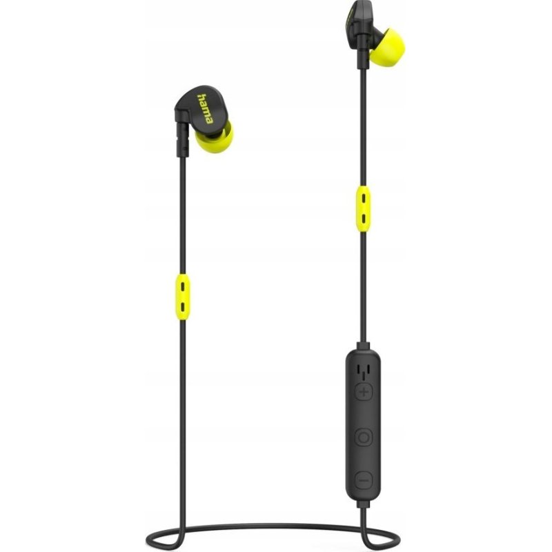Hama Freedom Athletics II Headset Wireless Ear-hook, In-ear Calls/Music Bluetooth Black, Yellow