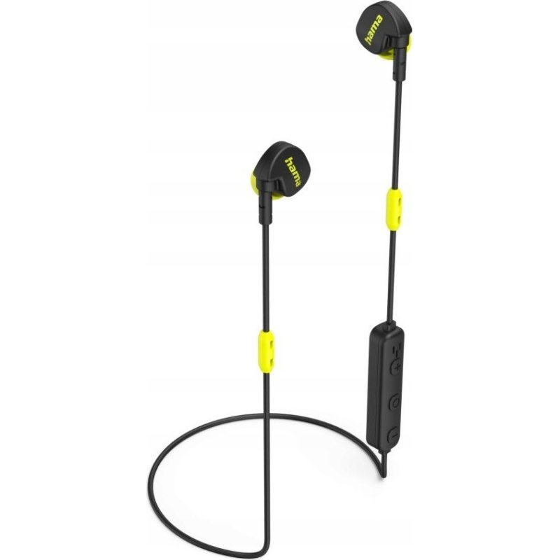 Hama Freedom Athletics II Headset Wireless Ear-hook, In-ear Calls/Music Bluetooth Black, Yellow