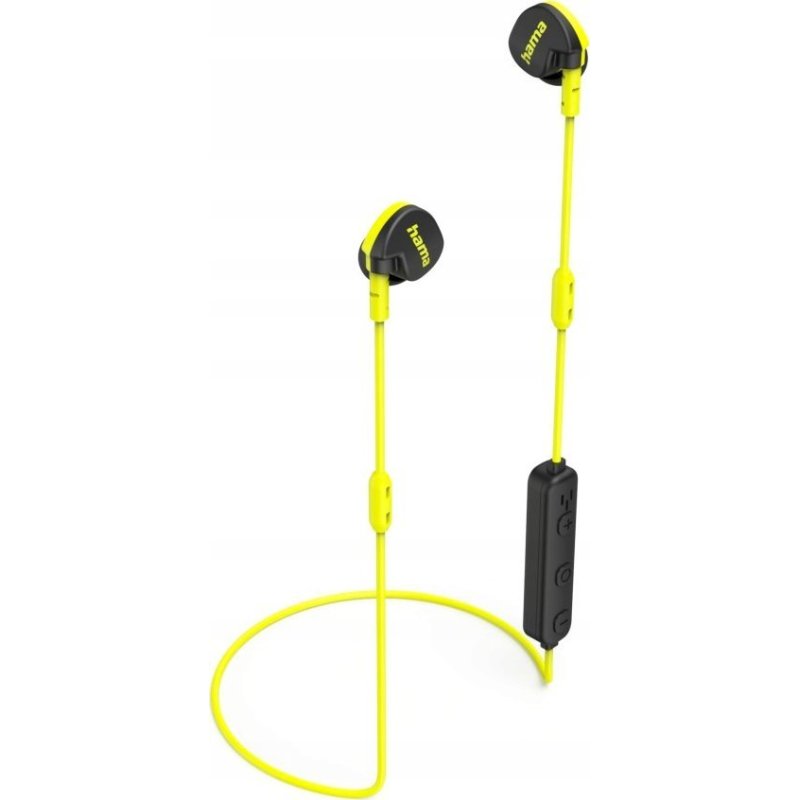 Hama Freedom Athletics II Casque Sans fil Crochets auriculaires, Ecouteurs Appels/Musique Bluetooth Noir, Jaune
