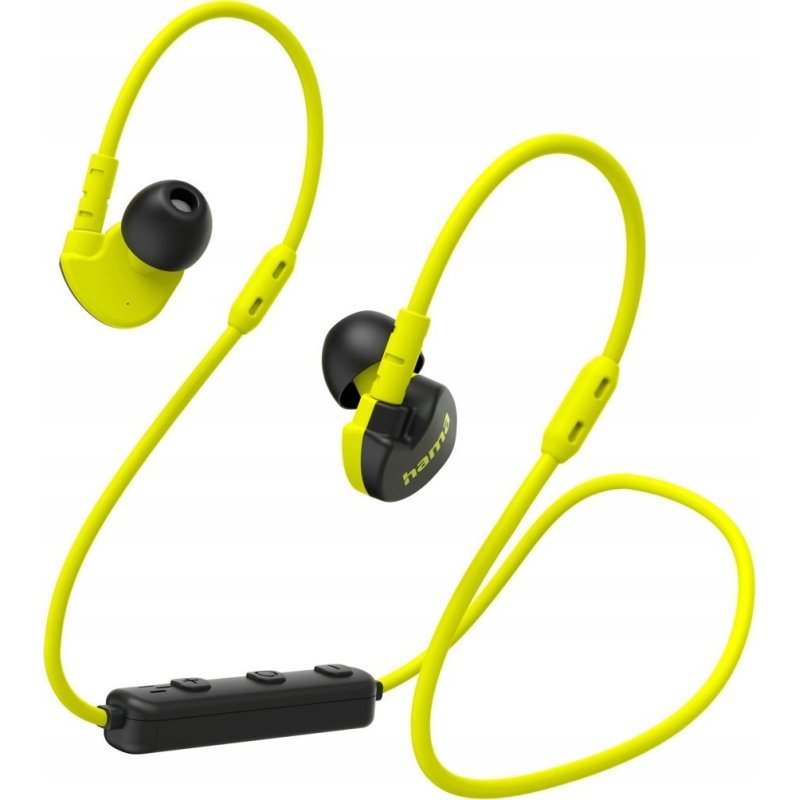 Hama Freedom Athletics II Headset Wireless Ear-hook, In-ear Calls/Music Bluetooth Black, Yellow
