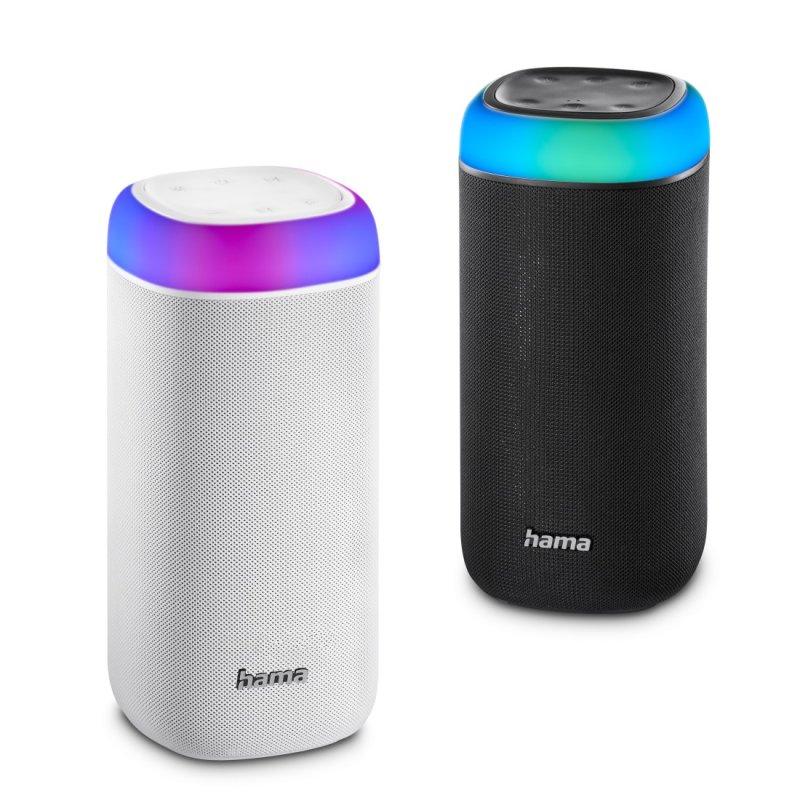 Hama Shine 2.0 Stereo portable speaker Black 30 W
