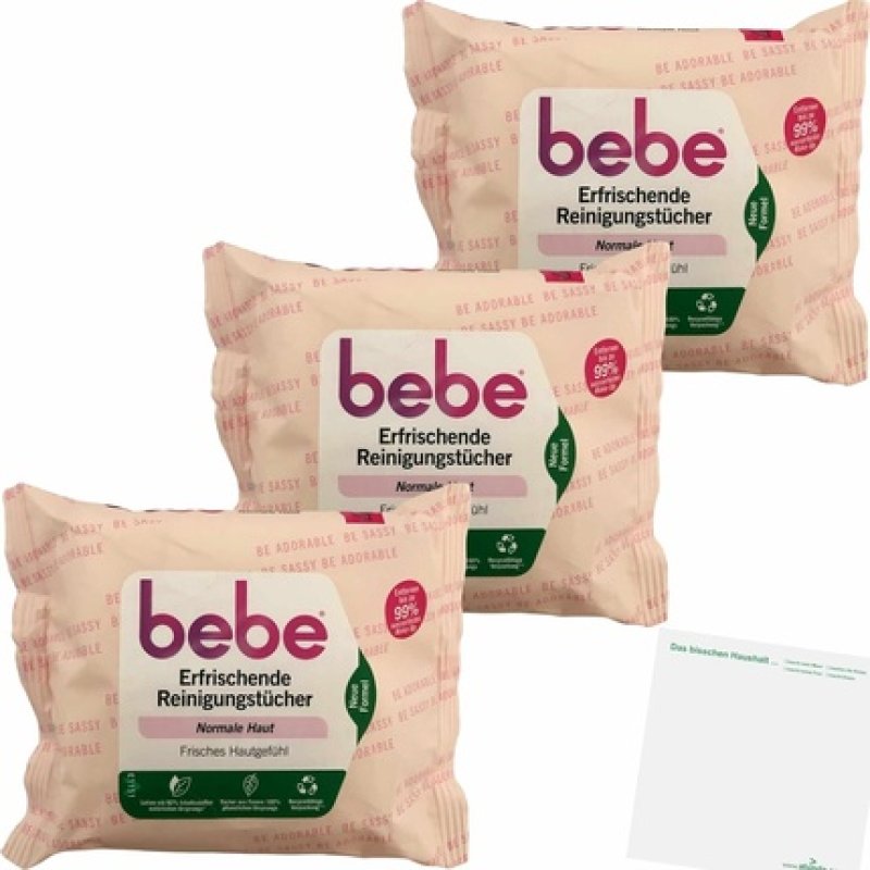 Bebe Refreshing Cleansing Wipes for Normal Skin 75 Wipes