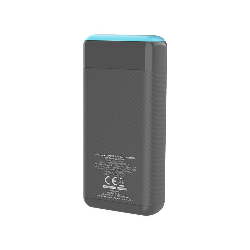 Tracer EnerGen 20000 mAh Black Blue