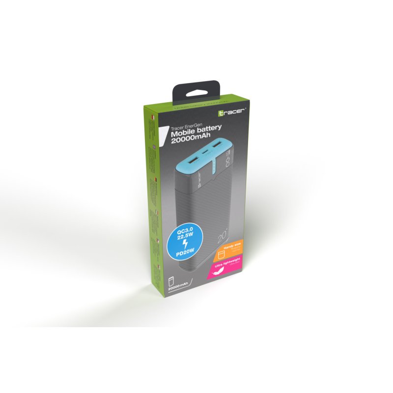 Tracer EnerGen 20000 mAh Black Blue