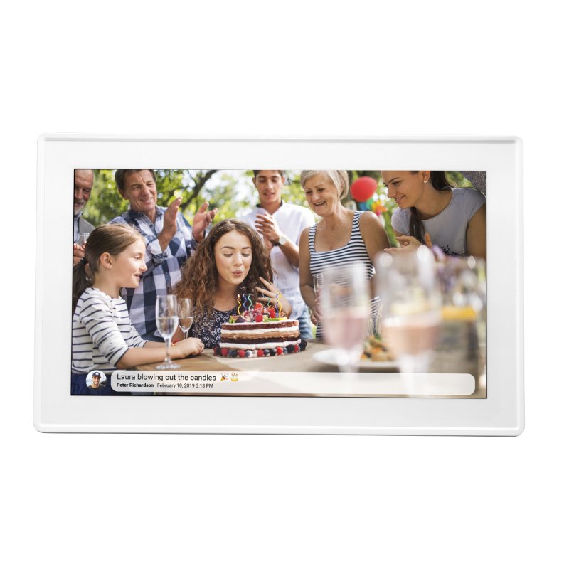 Denver photo frame with FRAMEO FHD 15.6 16GB white