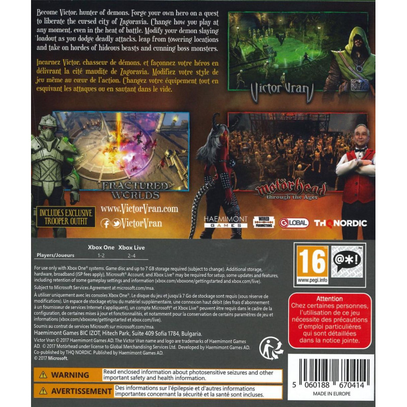 THQ Nordic Victor Vran : Overkill Edition Xbox One