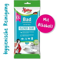 Poliboy Lingettes humides pour salle de bain XXL, 24 pièces