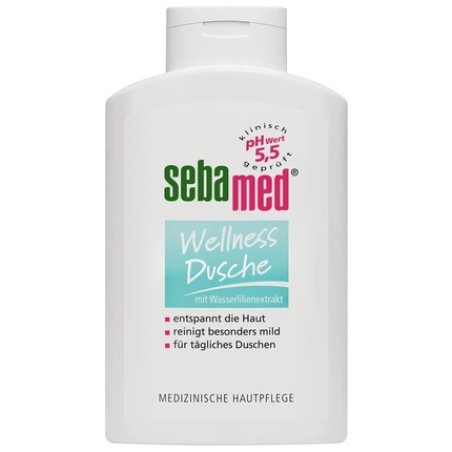SEBAMED Wellness Shower, Gentle Cleansing for Sensitive Skin 400ml with Care Complex of Water Lily Extract and