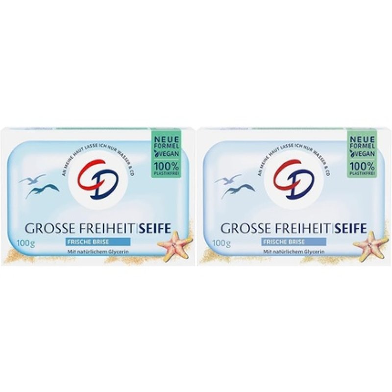 CD Mild Soap Great Freedom Fresh Breeze 100g Vegan and Microplastic Free