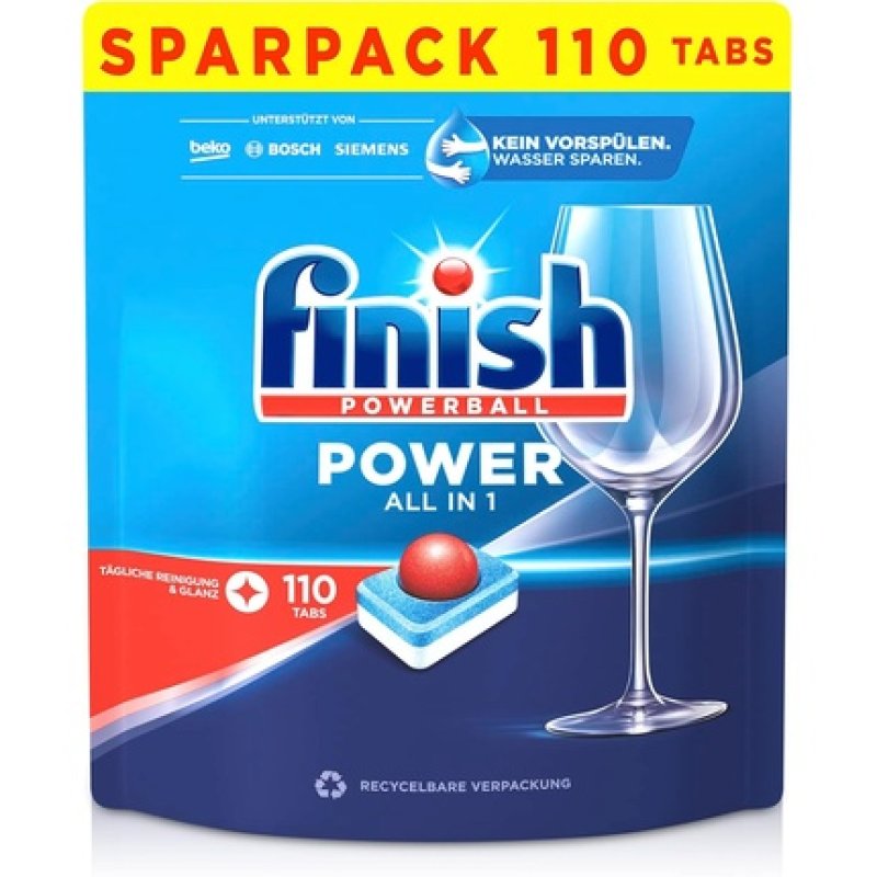 Finish All In 1 Phosphate-Free Dishwasher Tabs