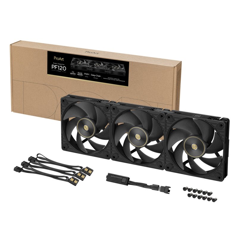 PF120 FAN PWM BLACK 3IN1